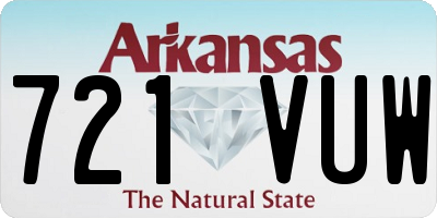 AR license plate 721VUW