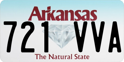 AR license plate 721VVA