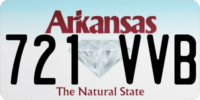 AR license plate 721VVB