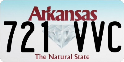 AR license plate 721VVC