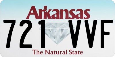 AR license plate 721VVF