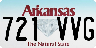 AR license plate 721VVG