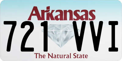 AR license plate 721VVI