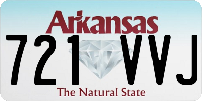 AR license plate 721VVJ