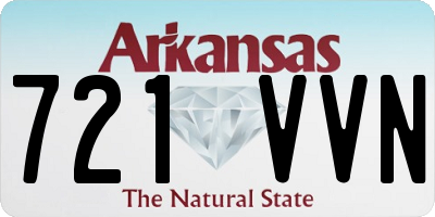 AR license plate 721VVN