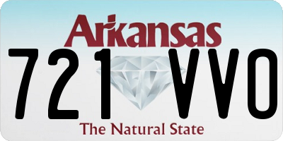 AR license plate 721VVO