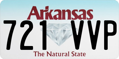 AR license plate 721VVP