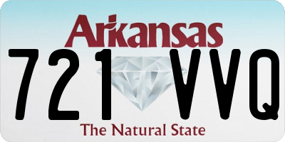 AR license plate 721VVQ