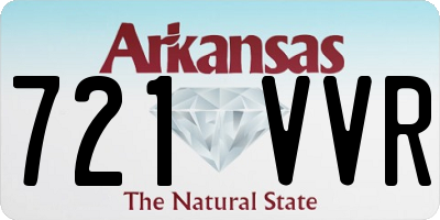 AR license plate 721VVR