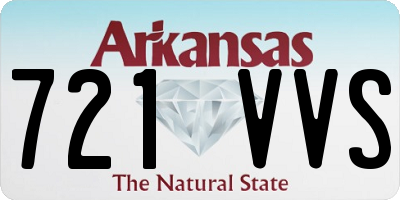 AR license plate 721VVS