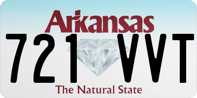 AR license plate 721VVT