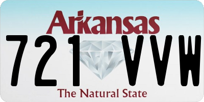 AR license plate 721VVW