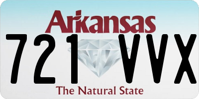 AR license plate 721VVX