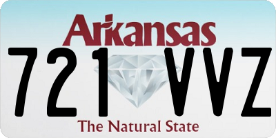 AR license plate 721VVZ