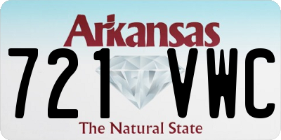 AR license plate 721VWC