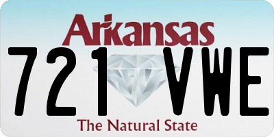 AR license plate 721VWE