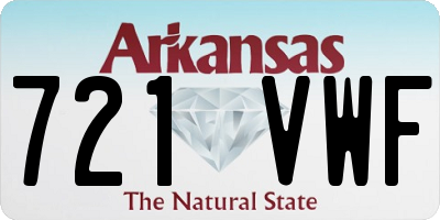 AR license plate 721VWF