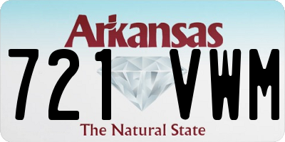 AR license plate 721VWM