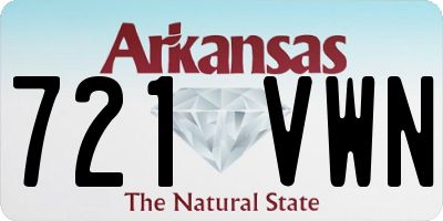 AR license plate 721VWN