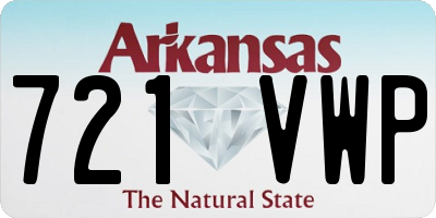AR license plate 721VWP