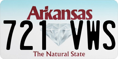 AR license plate 721VWS