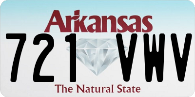 AR license plate 721VWV