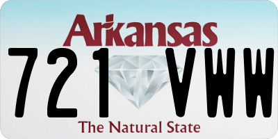 AR license plate 721VWW