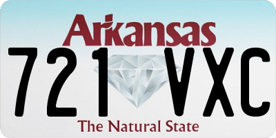 AR license plate 721VXC