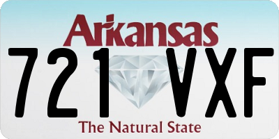 AR license plate 721VXF