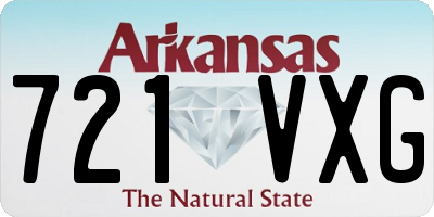 AR license plate 721VXG