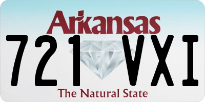 AR license plate 721VXI
