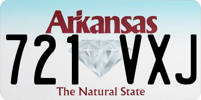 AR license plate 721VXJ