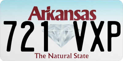 AR license plate 721VXP