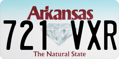 AR license plate 721VXR
