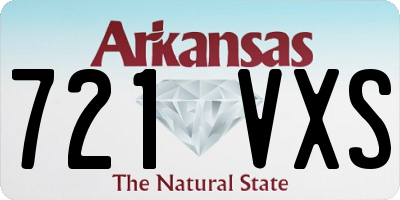 AR license plate 721VXS