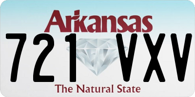 AR license plate 721VXV