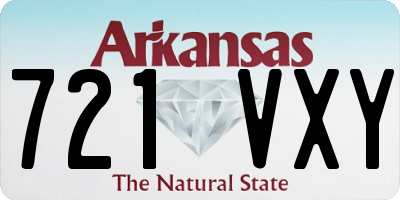 AR license plate 721VXY