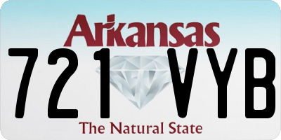 AR license plate 721VYB