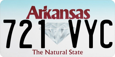 AR license plate 721VYC