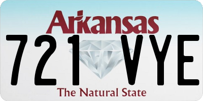AR license plate 721VYE
