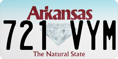 AR license plate 721VYM