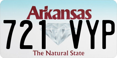AR license plate 721VYP