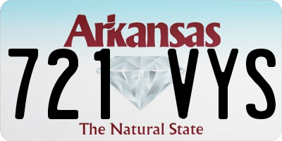 AR license plate 721VYS