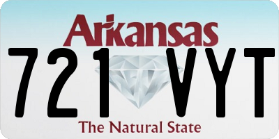 AR license plate 721VYT
