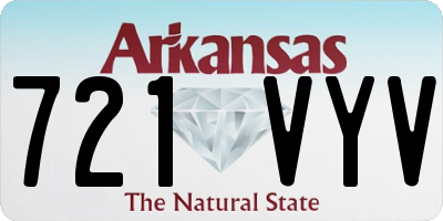 AR license plate 721VYV