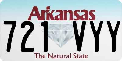 AR license plate 721VYY