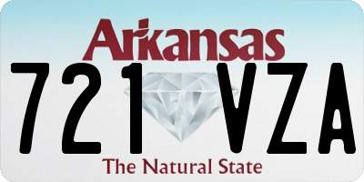 AR license plate 721VZA