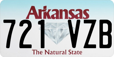 AR license plate 721VZB