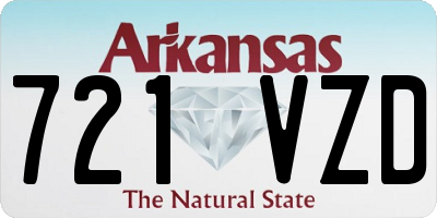 AR license plate 721VZD