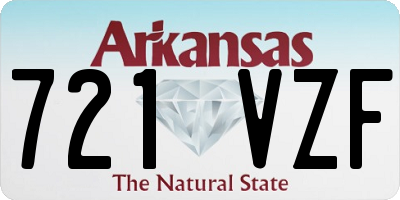 AR license plate 721VZF